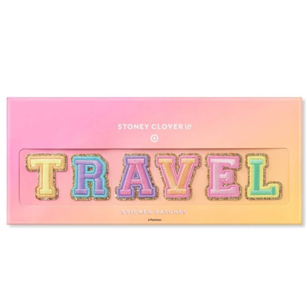 Limiter edition NIB Stoney Clover x Target individual letter patches in “Travel”